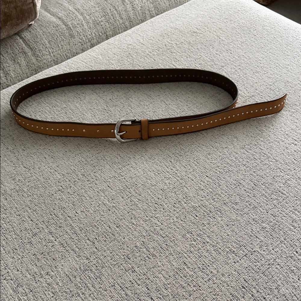 Berge Vintage Brown Leather Belt L